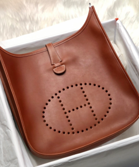 에르메스 에블린29 골드브라운 은장